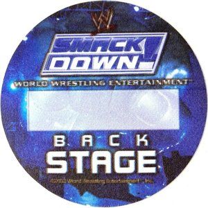 WWE SmackDown 2002 VIP Backstage Pass Otto Sticker World Wrestling Entertainment